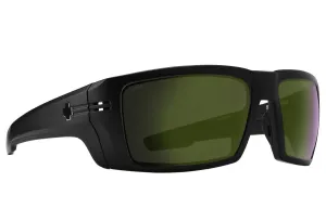 SPY Rebar ANSI Matte Black - Happy Bronze With Olive Spectra Mirror Polarized Sunglasses