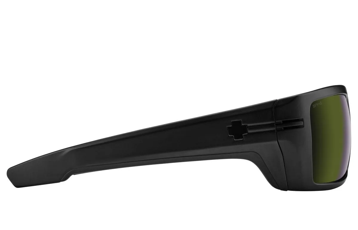 SPY Rebar ANSI Matte Black - Happy Bronze With Olive Spectra Mirror Polarized Sunglasses