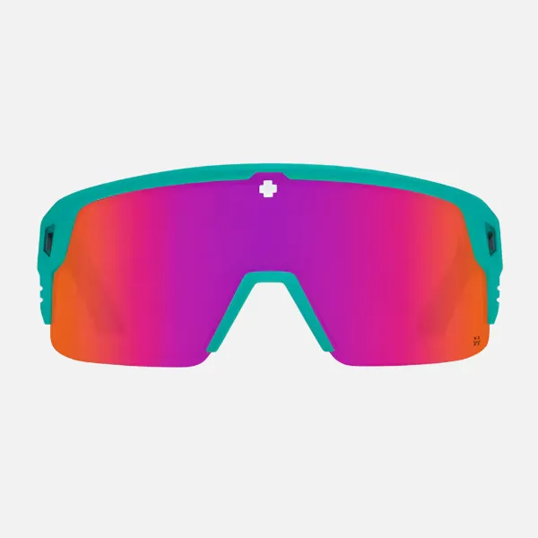 Spy Sunglasses Monolith  5050 - Matte Teal/Happy Grey Green W/ Pink Spectra Mirror