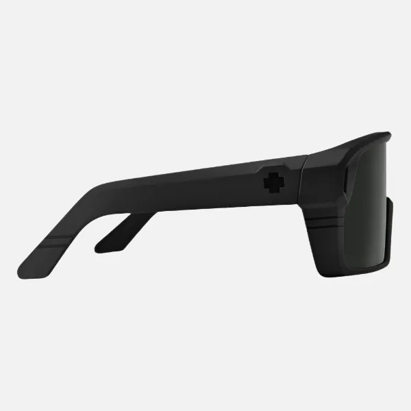 Spy Sunglasses Monolith - Matte Black/Happy Grey Green w/Black Spectra Mirror