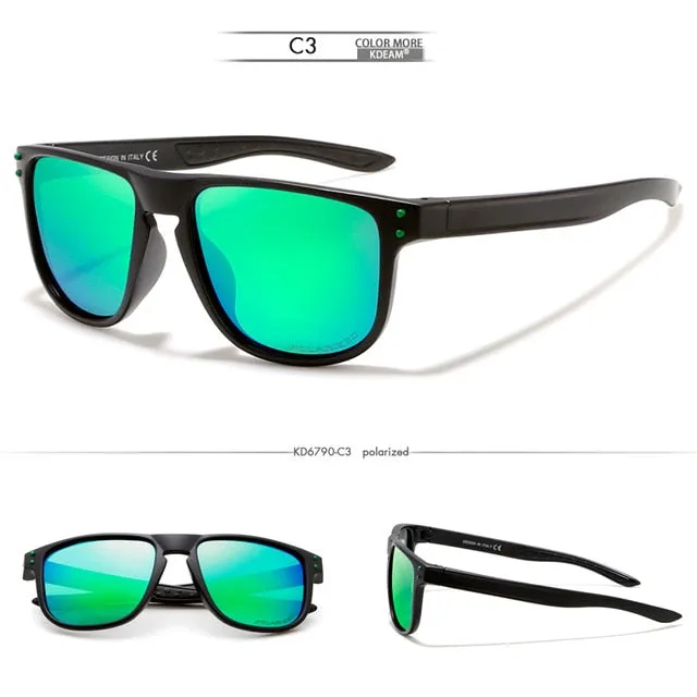 Square Lightweight Polarized Casual Simple Style Men Sunglasses