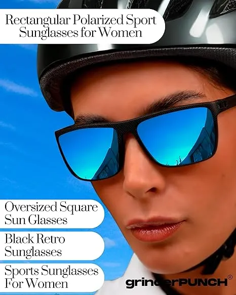 Square Polarized Sunglasses for Men and Women(Blue)