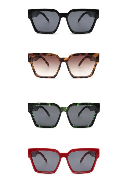 Square Retro Vintage Designer Fashion Sunglasses