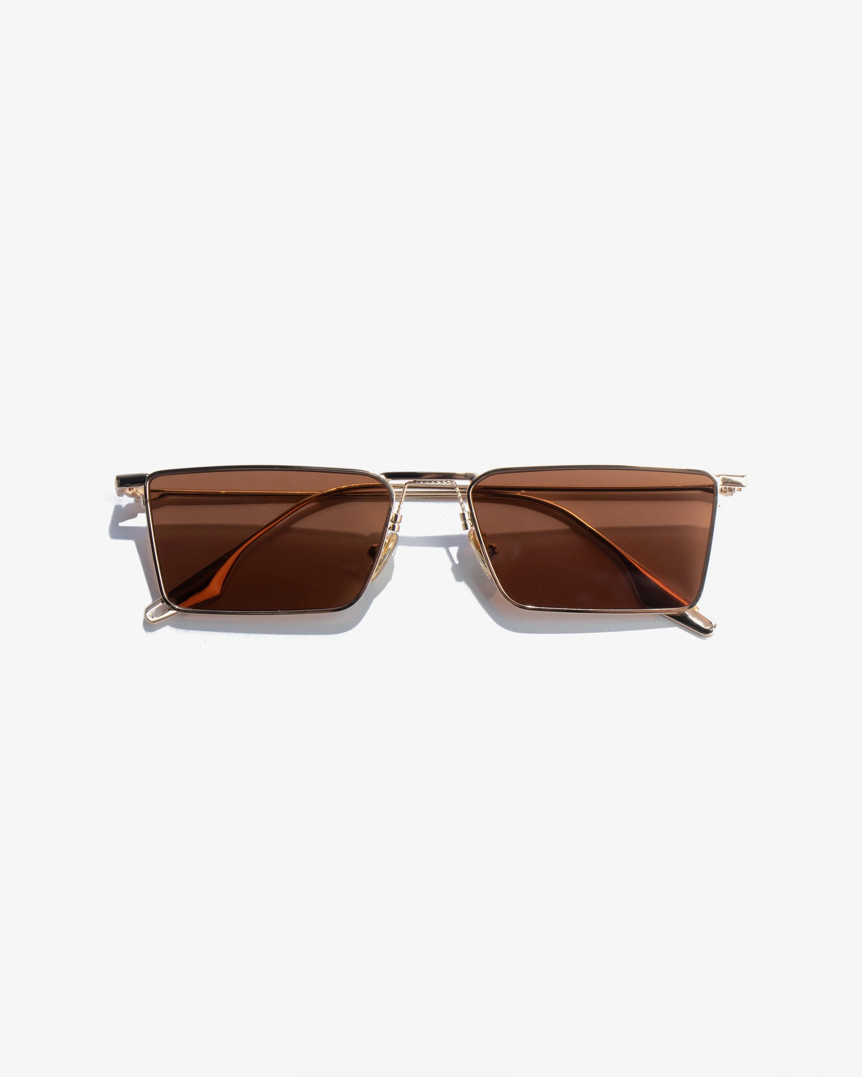SSS REALISM FLIGHT BROWN TINT GOLD SUNGLASSES