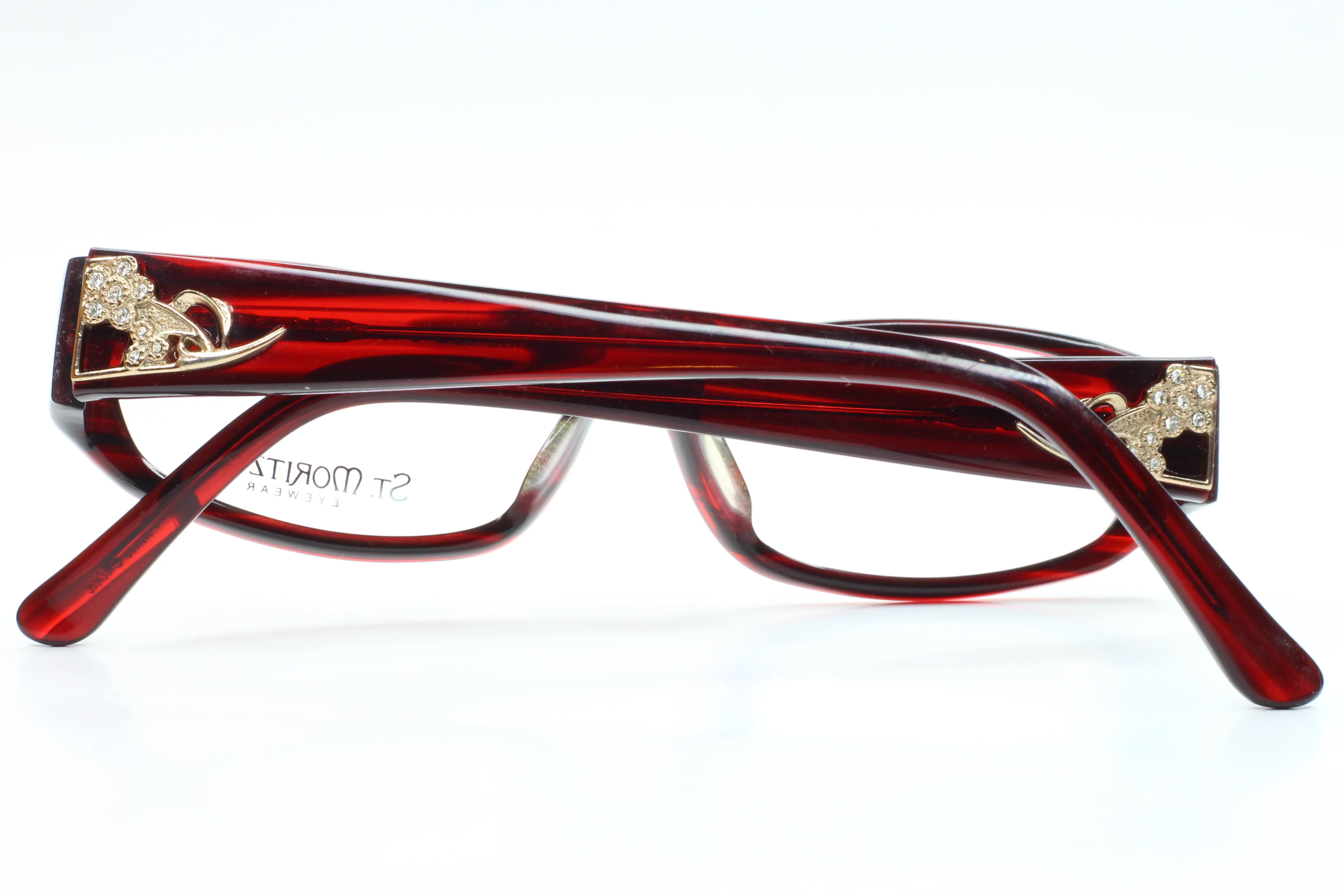 St. Moritz ICE Mod.128 Wine Red Marble SJ70 Women's Eyeglasses