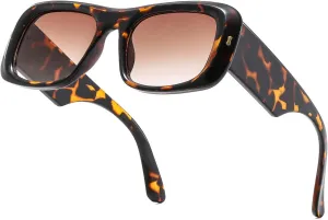 Suertree Fashion Sunglasses for Womens Men Trendy Vintage Y2K Sun Glasses Oversize Square Shades UV 400 Protection