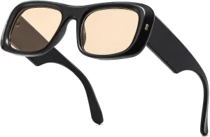 Suertree Fashion Sunglasses for Womens Men Trendy Vintage Y2K Sun Glasses Oversize Square Shades UV 400 Protection