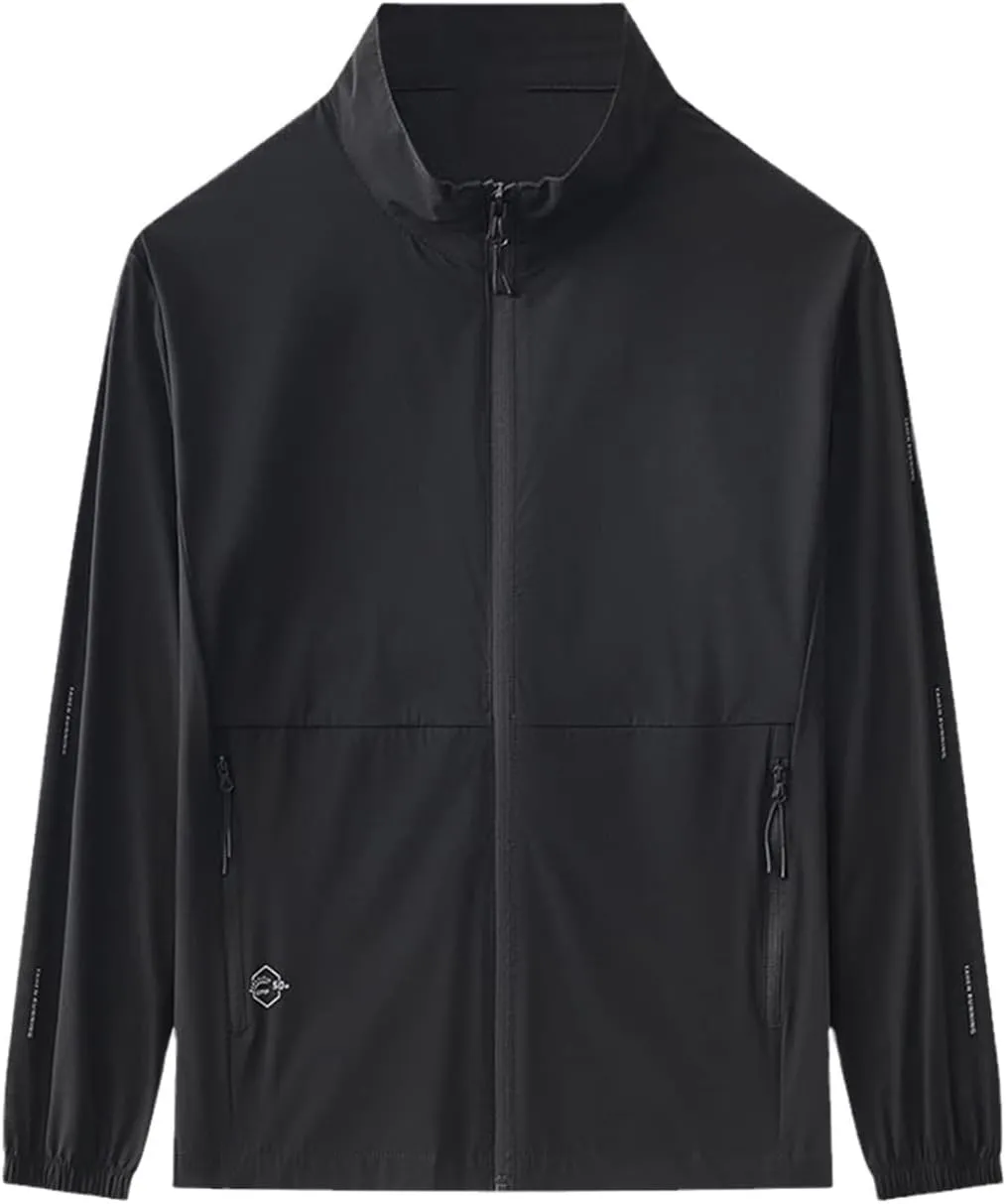 Summer UPF50  Anti-UV Men Skin Coat Breathable Quick Dry Light Thin Sunscreen Clothing Casual Jacket