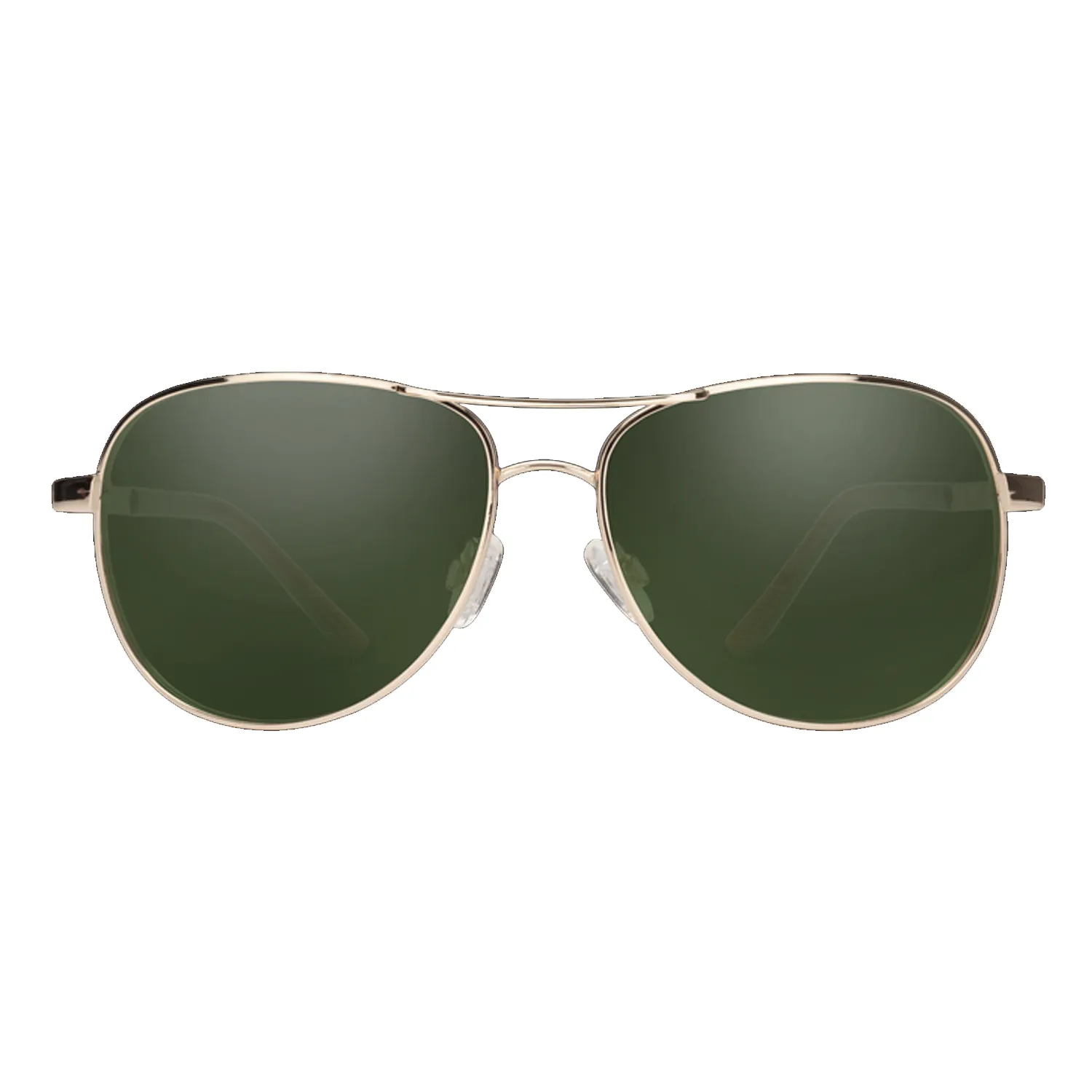 Suncloud Aviator Sunglasses Gold/Polar Gray Green