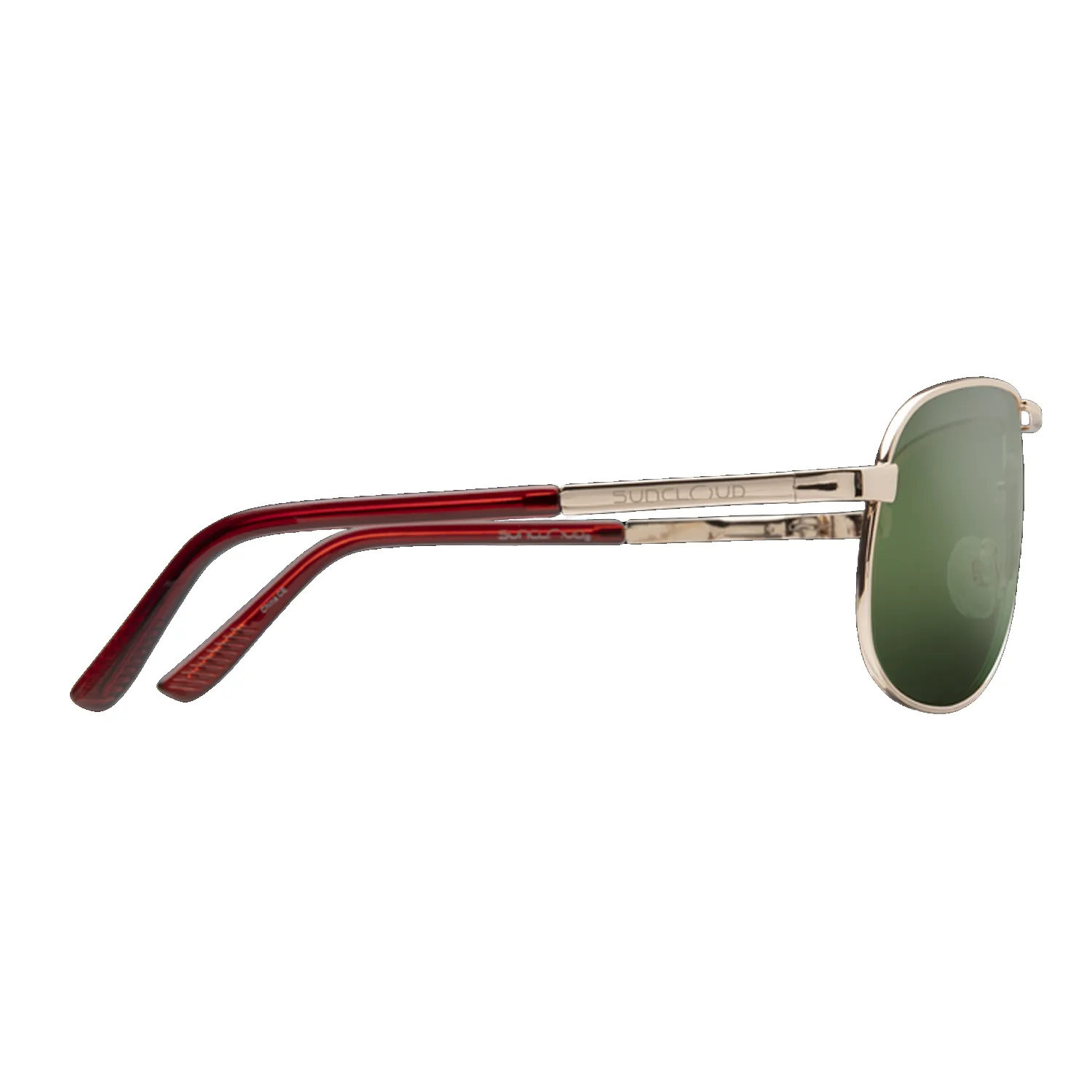 Suncloud Aviator Sunglasses Gold/Polar Gray Green