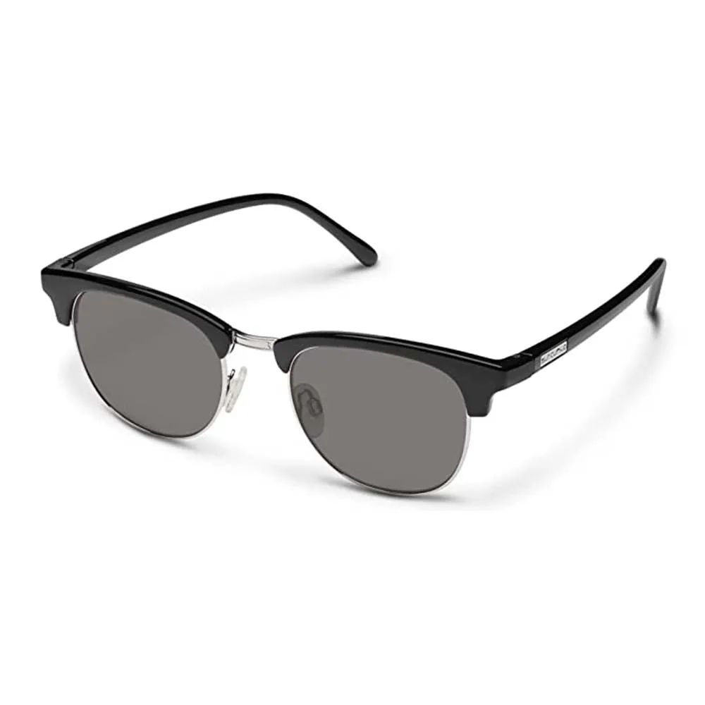 Suncloud Unisex Black Frame Gray Lens Polarized Step Out Sunglasses - 20529980752M9