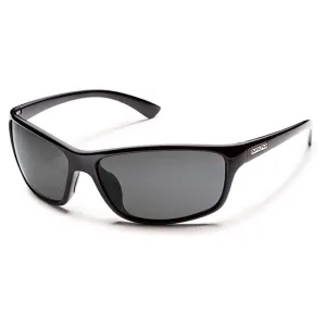 Suncloud Unisex Black Frame Gray Lens Sentry Polarized Sunglasses - S-SEPPGYBK