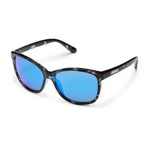 Suncloud Unisex Blue Tortoise Frame Blue Mirror Lens Polarized Sashay Sunglasses - 205296A10585X