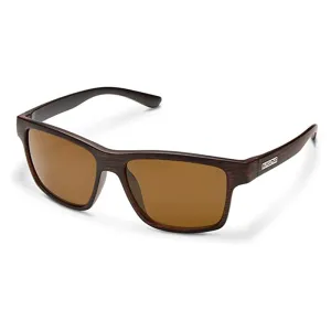 Suncloud Unisex Burnished Brown Frame Brown Lens Polarized Sunglasses - 205298OVY58HB