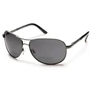 Suncloud Unisex Gunmetal Frame Gray Lens Polarized Reader Sunglasses - S-AVPPGYGM150