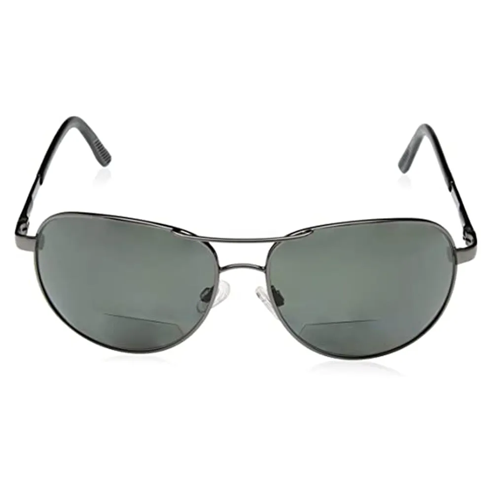 Suncloud Unisex Gunmetal Frame Gray Lens Polarized Reader Sunglasses - S-AVPPGYGM150