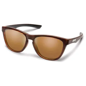 Suncloud Women's Burnished Brown Frame Brown Lens Topsail Polarized Sunglasses - 20323109Q55HB