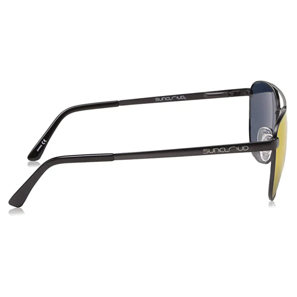 Suncloud Women's Matte Black Frame Red Mirror Lens Polarized Contemporary Sunglasses - 20234100356OZ