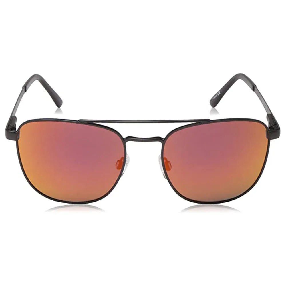 Suncloud Women's Matte Black Frame Red Mirror Lens Polarized Contemporary Sunglasses - 20234100356OZ