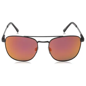 Suncloud Women's Matte Black Frame Red Mirror Lens Polarized Contemporary Sunglasses - 20234100356OZ