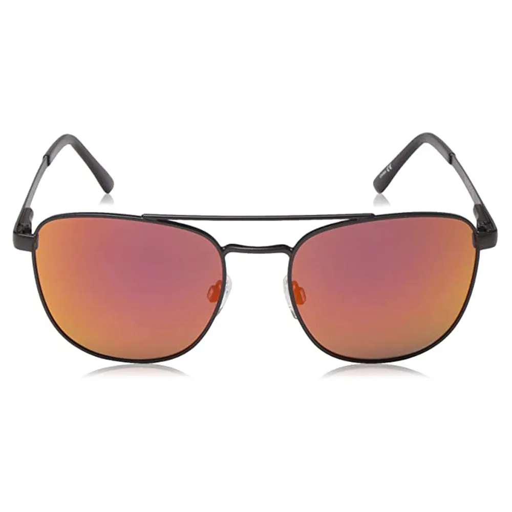Suncloud Women's Matte Black Frame Red Mirror Lens Polarized Contemporary Sunglasses - 20234100356OZ