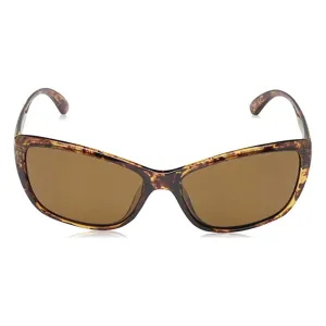 Suncloud Womens Matte Black Havana Backpaint Frame Sienna Mirror Lens Polarized Contemporary Sunglasses - 2023302GV55DE