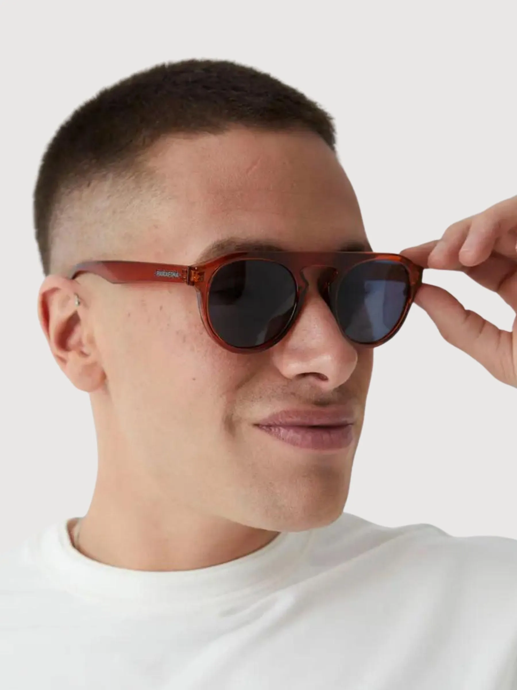 Sunglasses Corriente Brown Recycled Plastic | Parafina