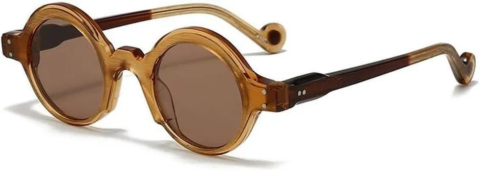 Sunglasses for Women Retro Acetate Outdoor Fashion Sunscreen Color Round UV400