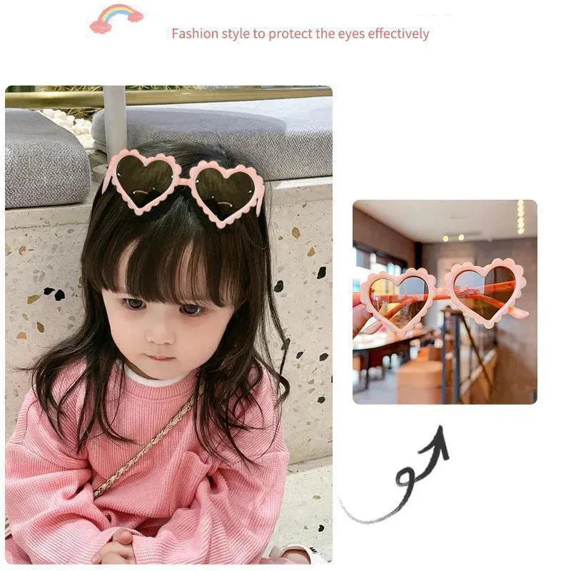 Sunglasses Kid Heart Shaped Sunglasses UV 400 Protection Cute Fashion