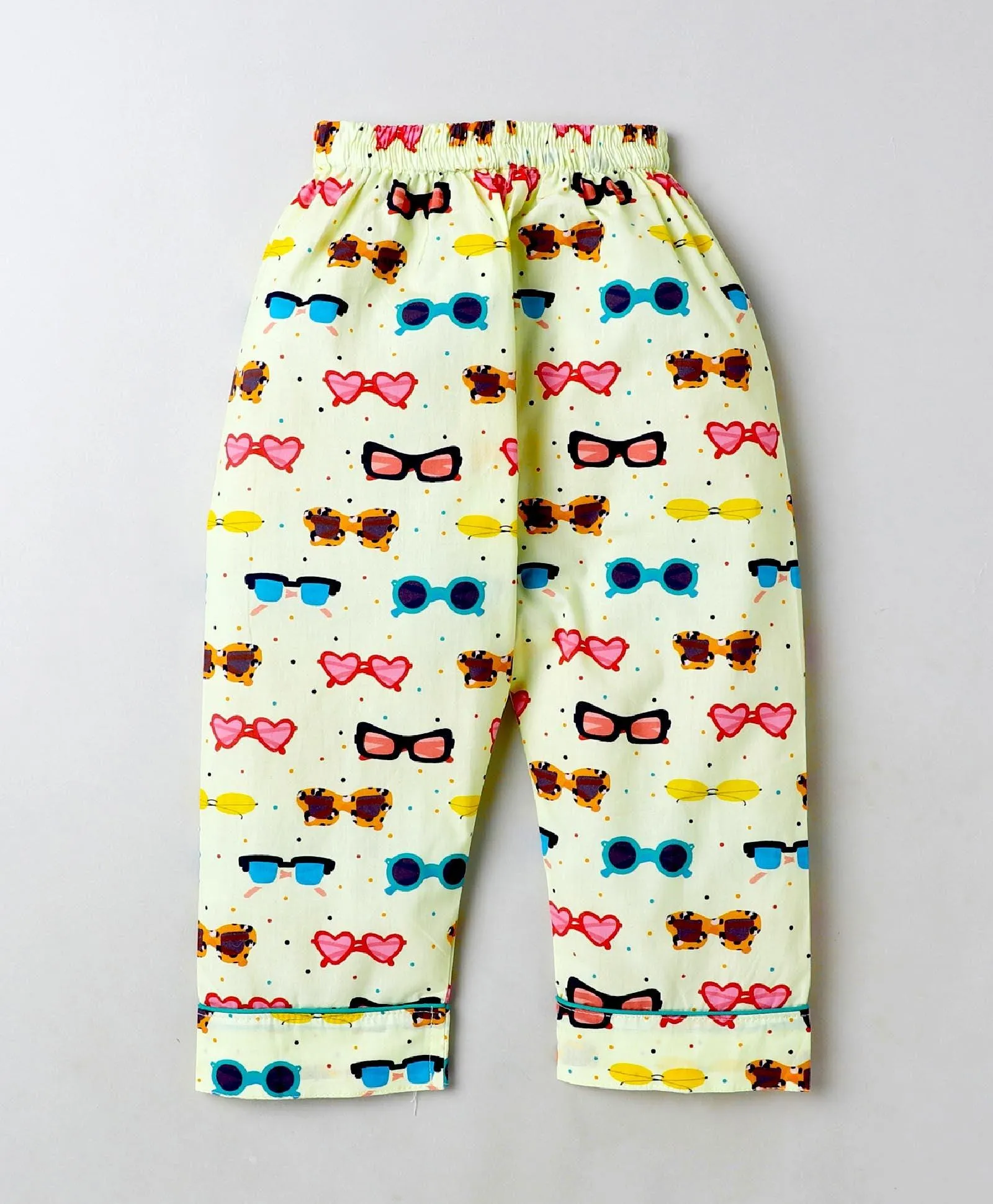Sunglasses Printed Night Suit Set for Girls