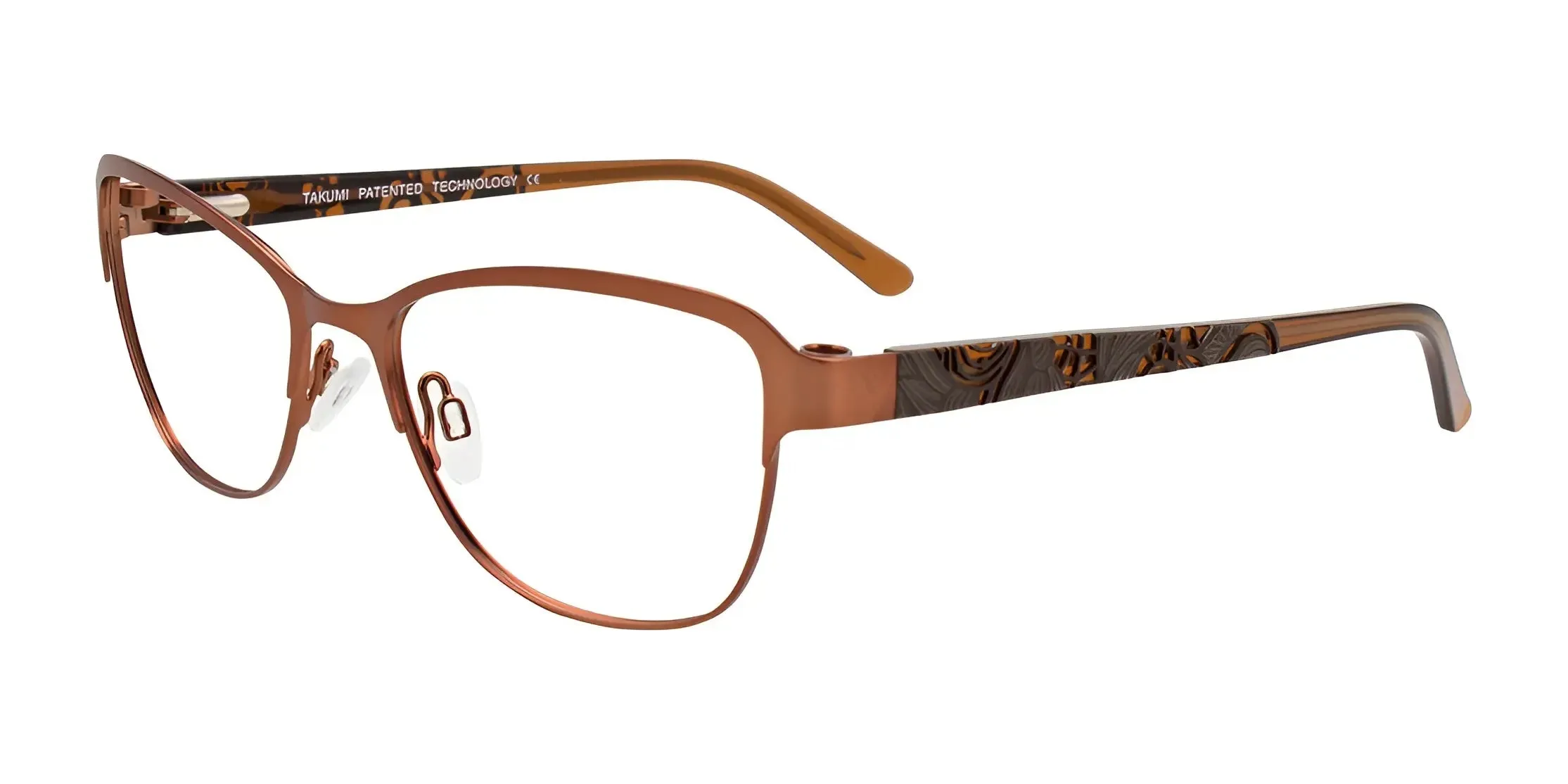 Takumi TK1077 Eyeglasses with Clip-on Sunglasses | Size 52
