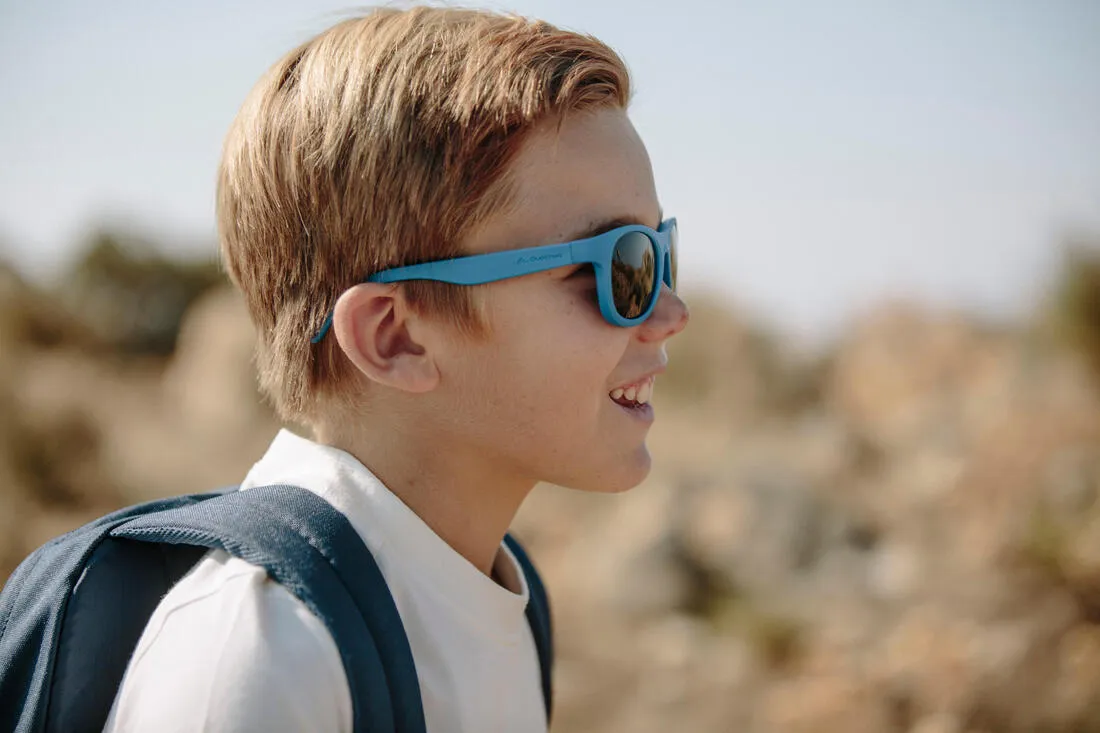 Teen 100 Children Hiking Sunglasses Ages 7  Category 3 - Blue