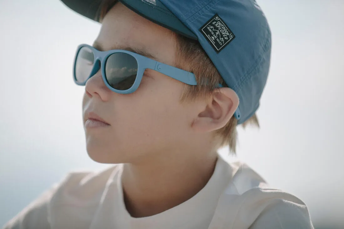 Teen 100 Children Hiking Sunglasses Ages 7  Category 3 - Blue