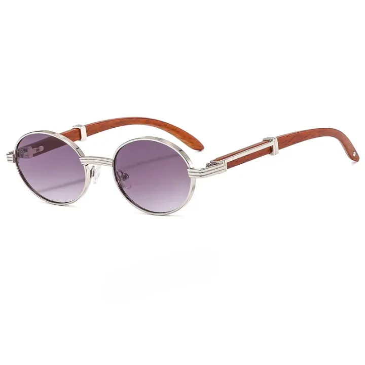 Tera Retro Oval Aviator Sunglasses