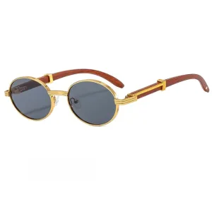 Tera Retro Oval Aviator Sunglasses