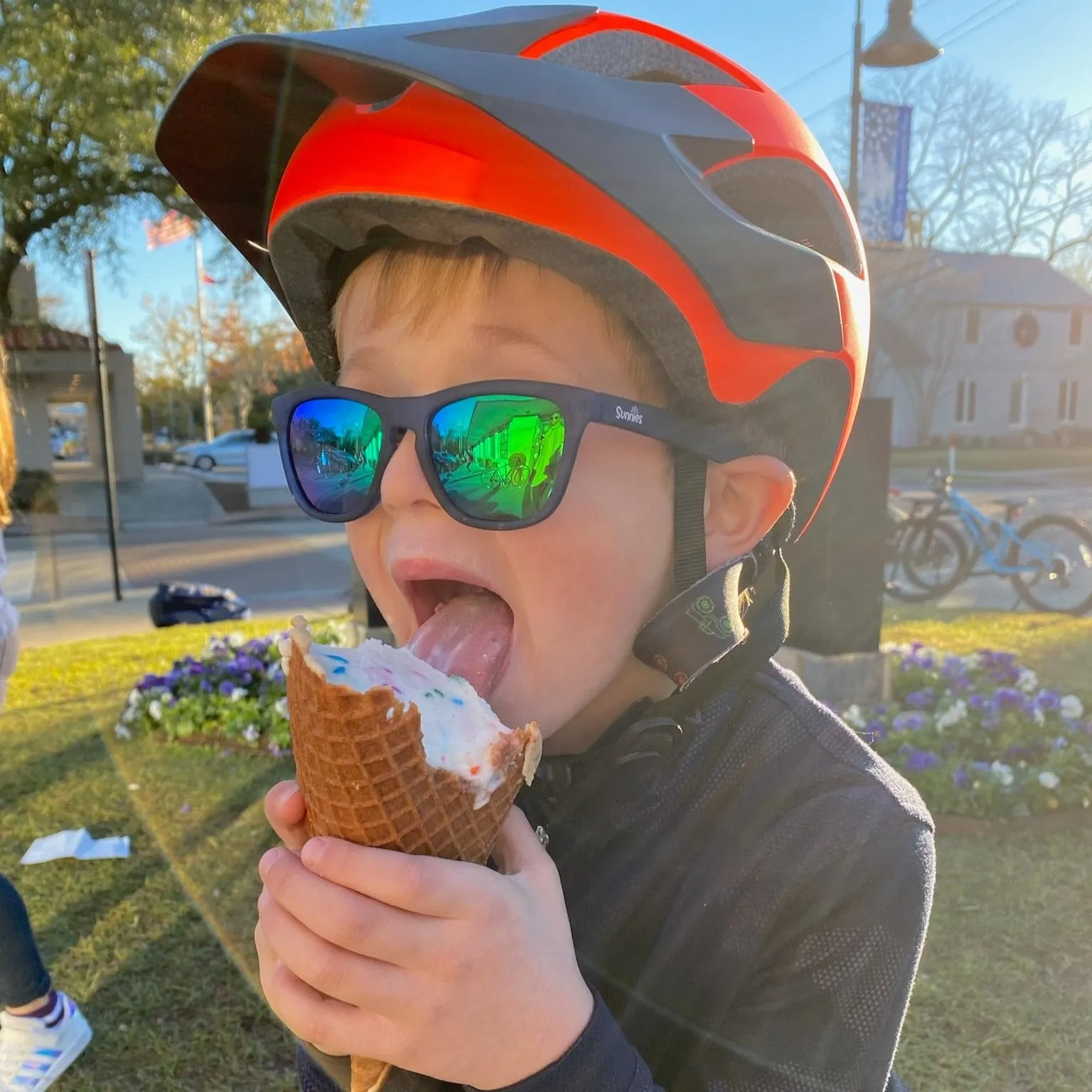 Thank You Berry Punch — Blue Frame Sunglasses For Kids