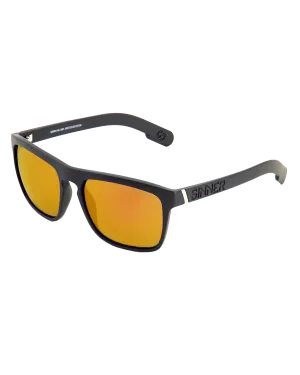 Thunder X Polarised Sunglasses in Black & Gold Mirror