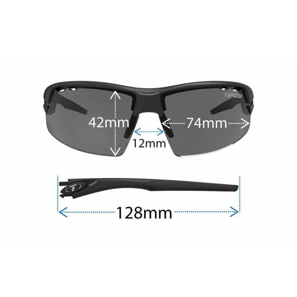 Tifosi Crit Fototec Light Readers  1.5 Single Lens Eyewear-Blackout