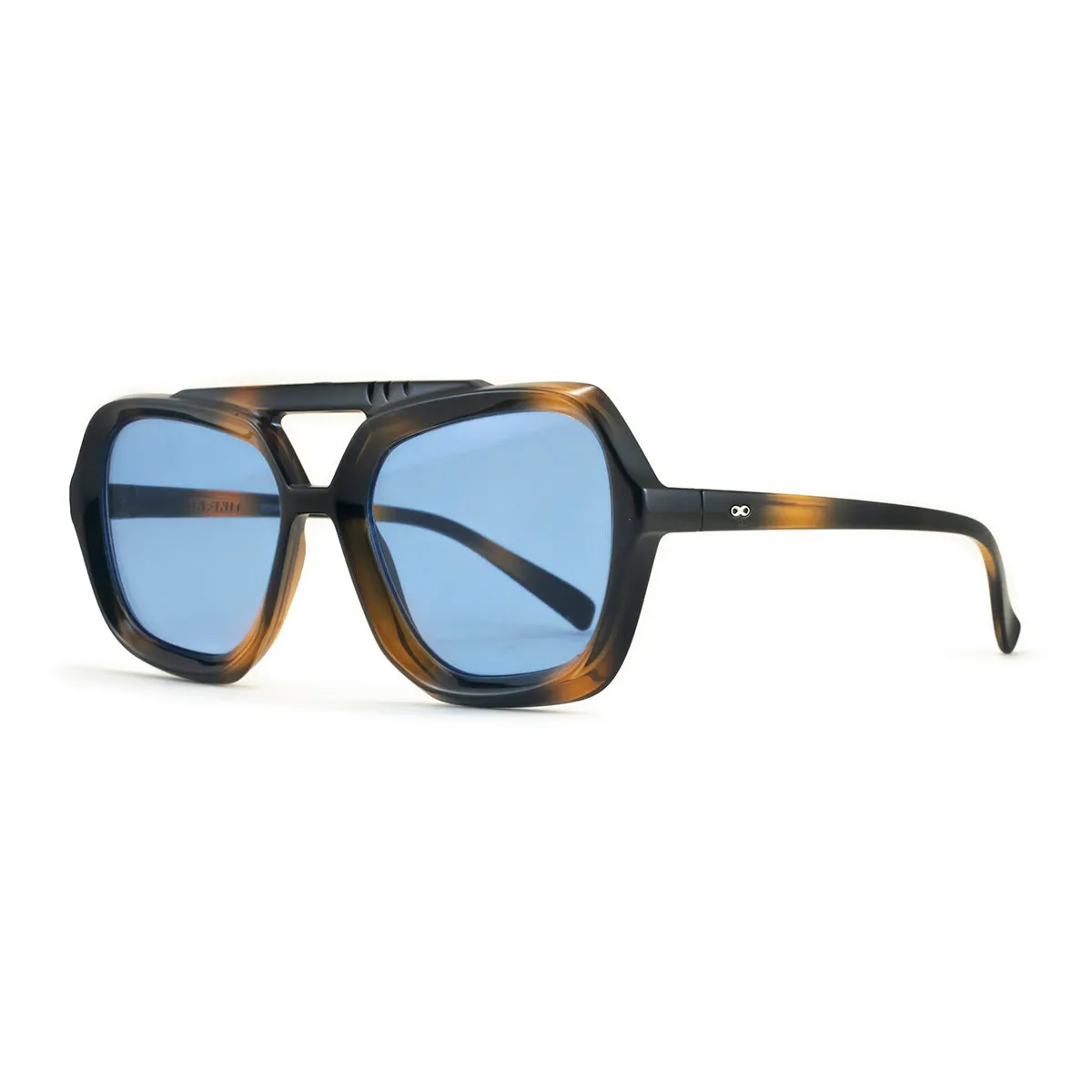 Tiger - Tortoise - Blue retro Lens