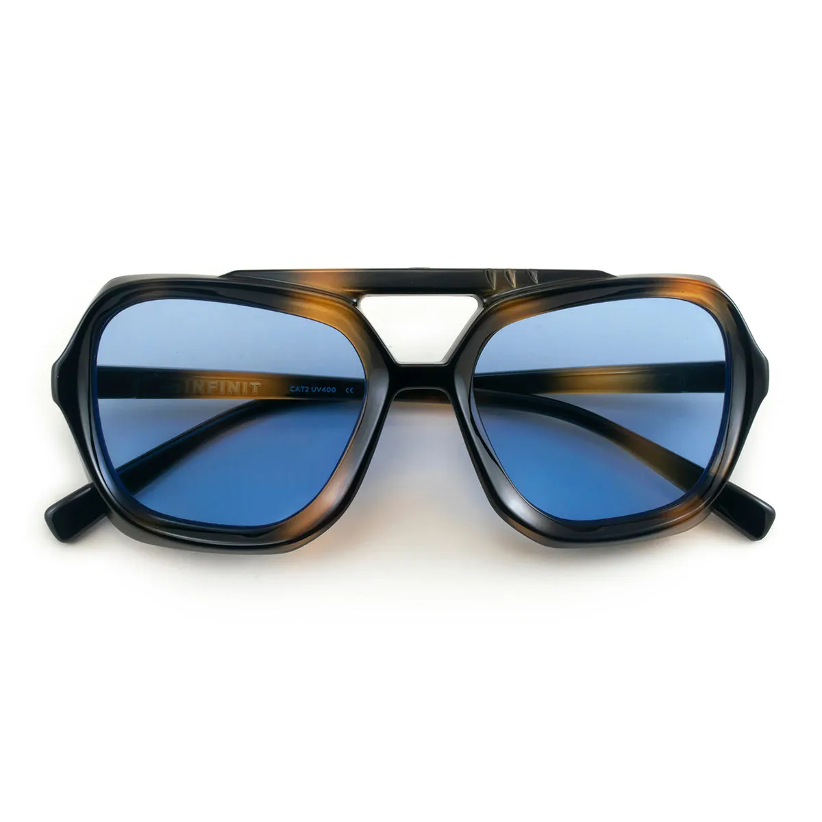 Tiger - Tortoise - Blue retro Lens