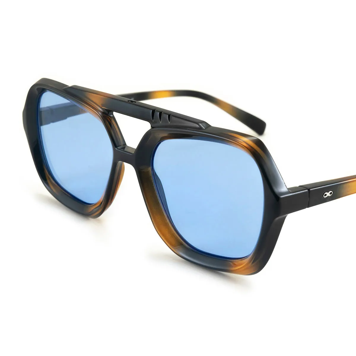 Tiger - Tortoise - Blue retro Lens