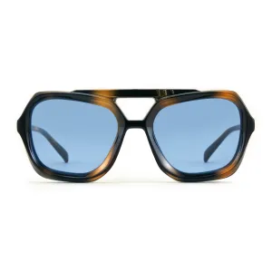 Tiger - Tortoise - Blue retro Lens