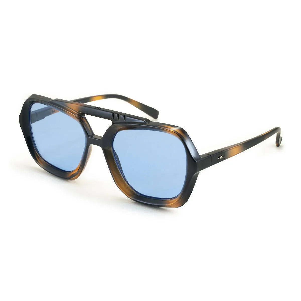 Tiger - Tortoise - Blue retro Lens