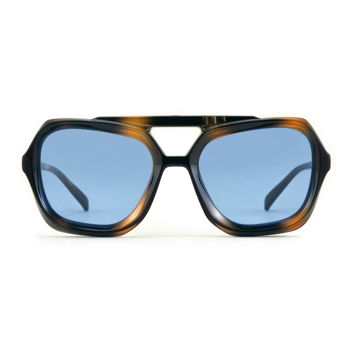 Tiger - Tortoise - Blue retro Lens
