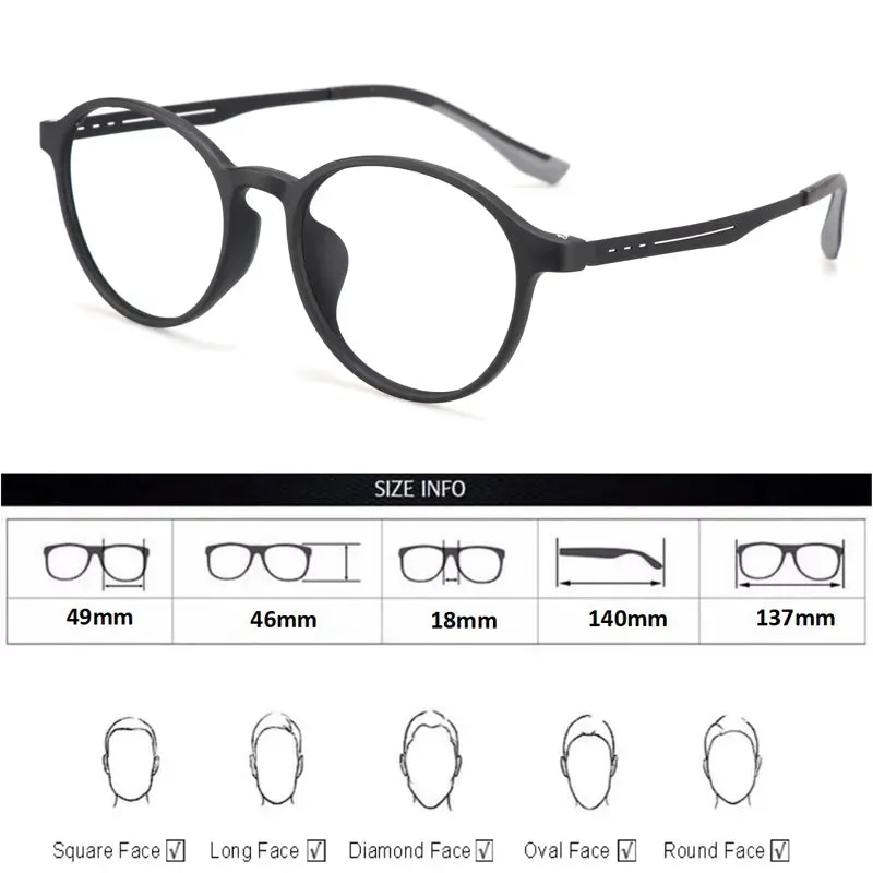 Titanium Anti Blue Light / Photochromic Retro Reading Glasses