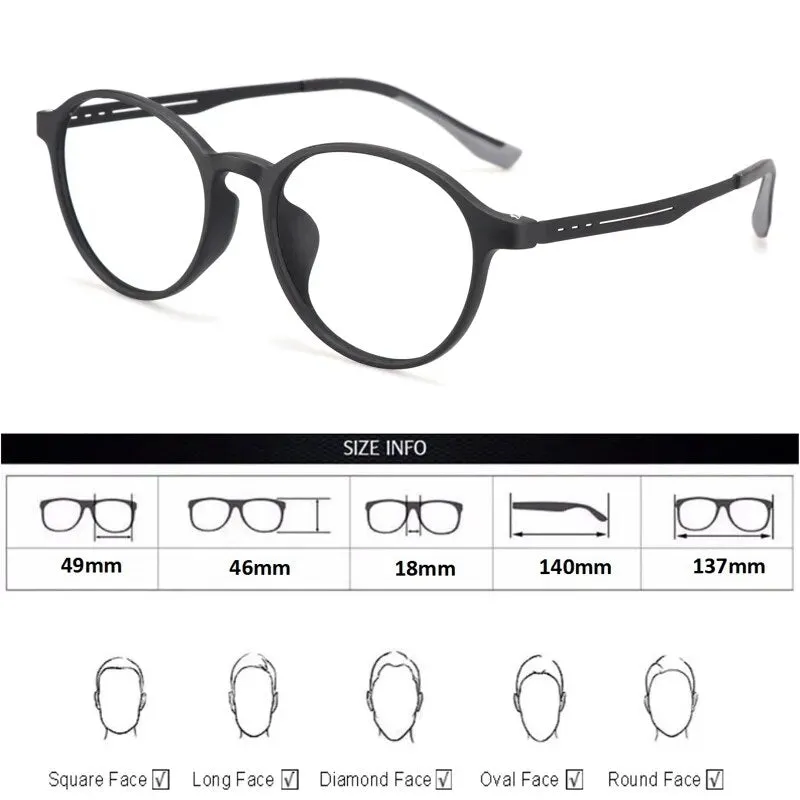 Titanium Anti Blue Light / Photochromic Retro Reading Glasses