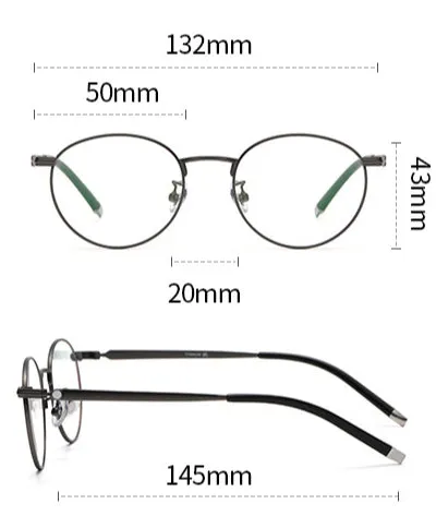 Titanium Round Glasses Frame ST MB01720J