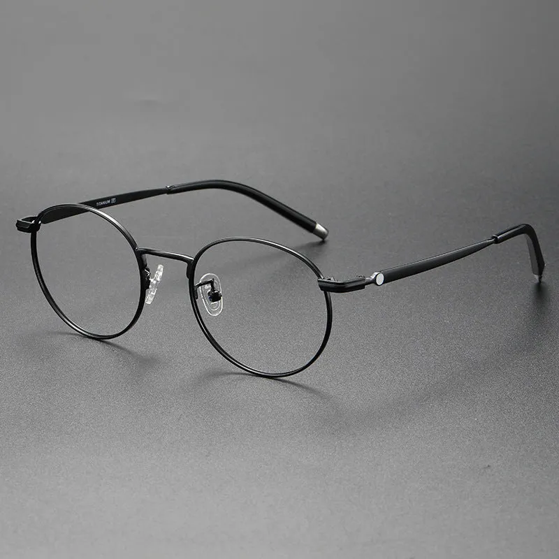 Titanium Round Glasses Frame ST MB01720J