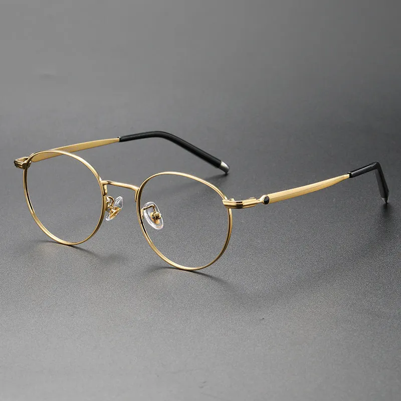 Titanium Round Glasses Frame ST MB01720J