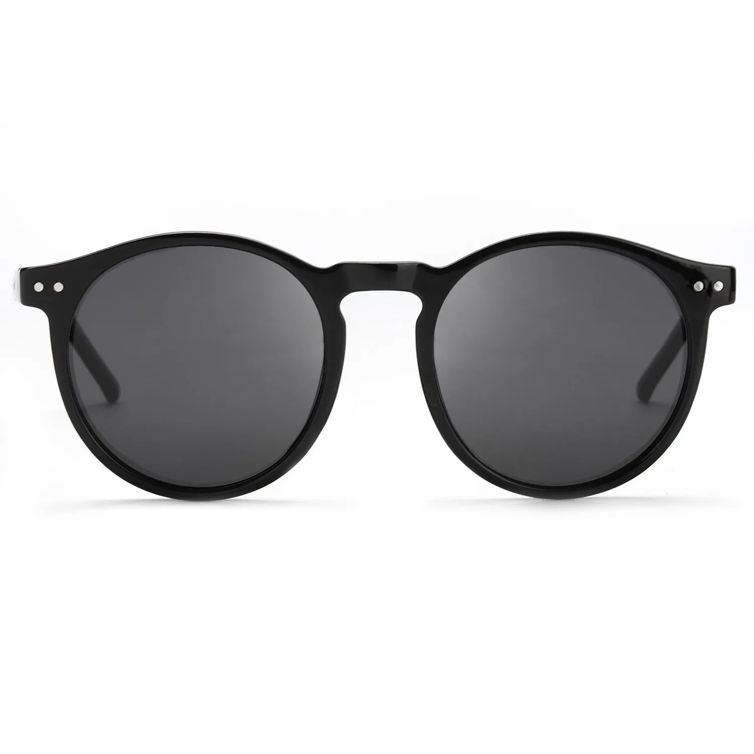 TJUTR Unisex Retro Round Cat Eyes Polarized Sunglasses